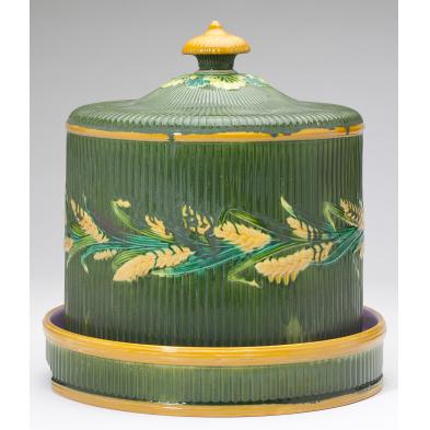 majolica-cheese-keeper-brownfield-england