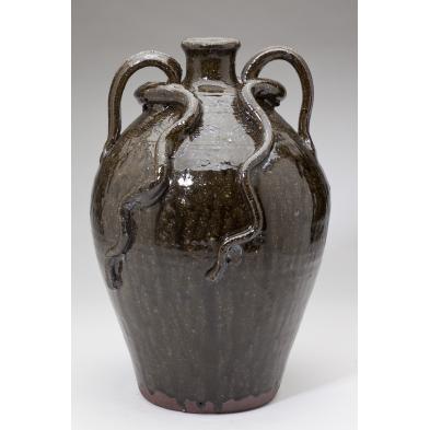 nc-pottery-double-snake-jug-burlon-craig