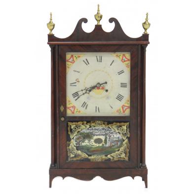 pillar-scroll-mantel-clock