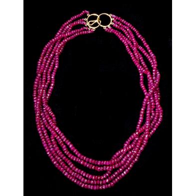 multi-strand-ruby-necklace