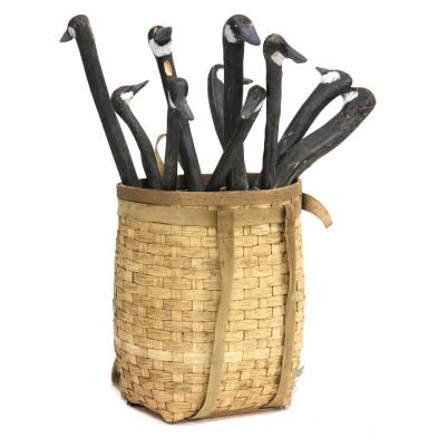 basket-backpack-with-ten-goose-stick-decoys