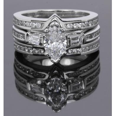 white-gold-marquise-cut-diamond-ring-set-caressa