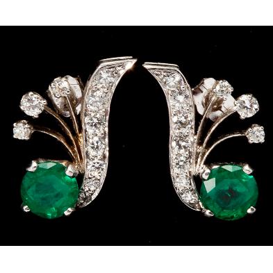 diamond-and-emerald-earrings