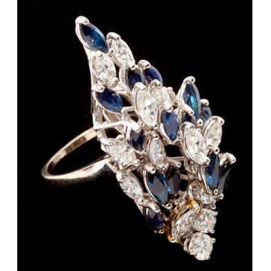 sapphire-and-diamond-pendant-ring
