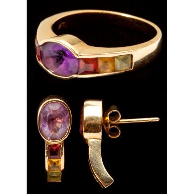 multi-gemstone-ring-and-earrings