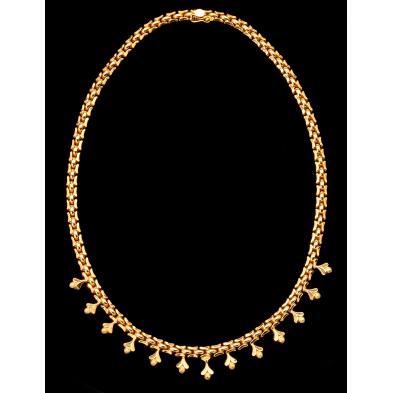 vintage-gold-fringe-necklace-italy