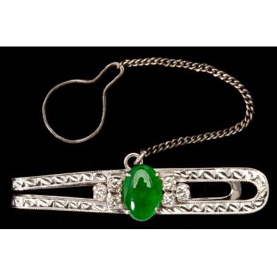 platinum-diamond-and-jade-tie-clip