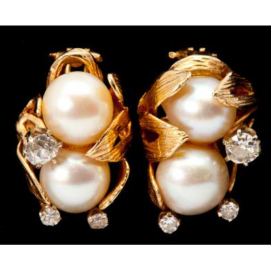 pearl-and-diamond-ear-clips