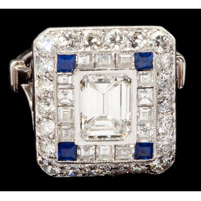 platinum-diamond-and-sapphire-ring