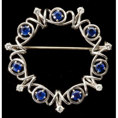 diamond-and-sapphire-brooch