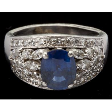 platinum-sapphire-and-diamond-ring