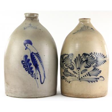 two-massachusetts-stoneware-jugs