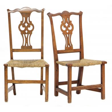 two-similar-chippendale-side-chairs