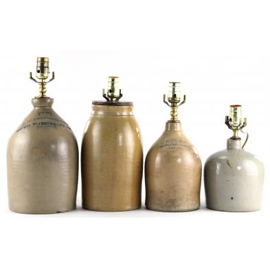 four-stoneware-table-lamps