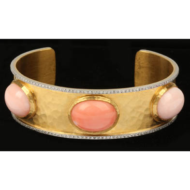 gold-coral-diamond-cuff-bracelet-c-waterman