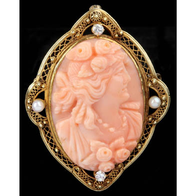 carved-coral-cameo-with-pearls-and-diamonds