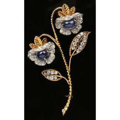 sapphire-and-diamond-brooch-van-cleef-arpels