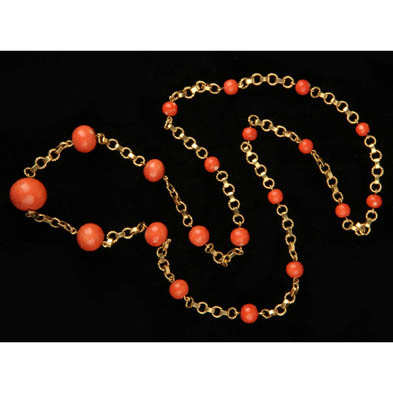 18kt-gold-and-coral-bead-necklace