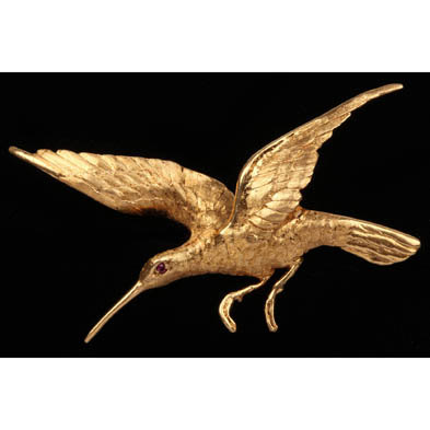 18kt-gold-and-ruby-humming-bird-brooch-signed