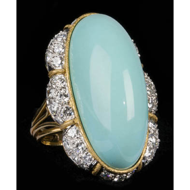 vintage-persian-turquoise-and-diamond-ring