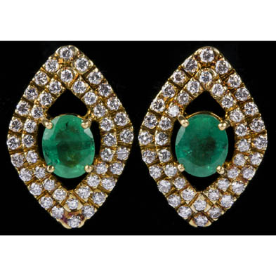 18kt-emerald-and-diamond-ear-clips