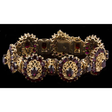 vintage-cannetille-almandine-garnet-bracelet