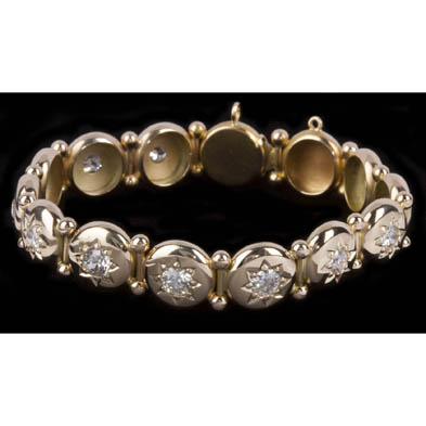 vintage-18kt-gold-and-diamond-bracelet