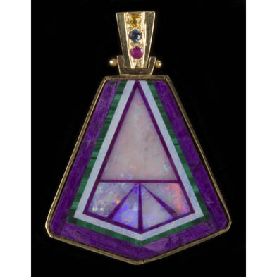 opal-malachite-and-amethyst-pendant