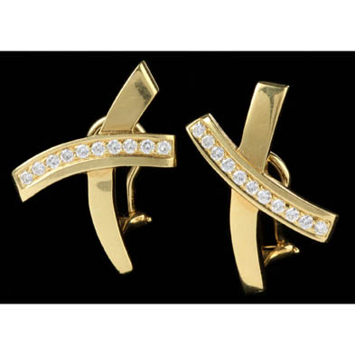 18kt-gold-and-diamond-x-ear-clips-tiffany-co