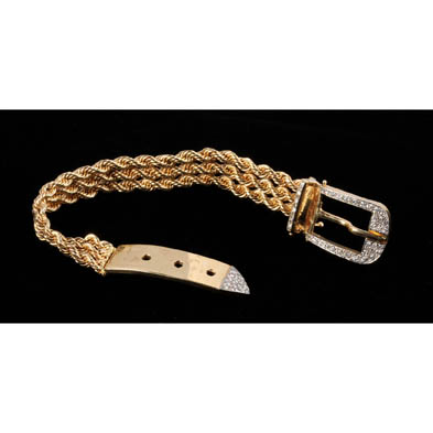 14kt-gold-and-diamond-buckle-bracelet