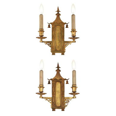 pair-of-gilt-metal-pagoda-sconces
