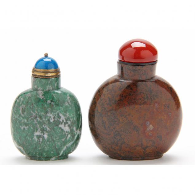 two-chinese-moss-agate-snuff-bottles