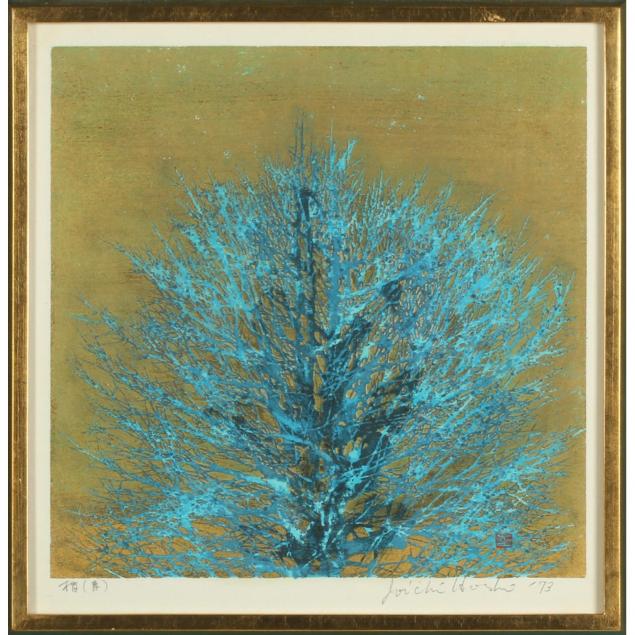 joichi-hoshi-1913-1979-blue-tree