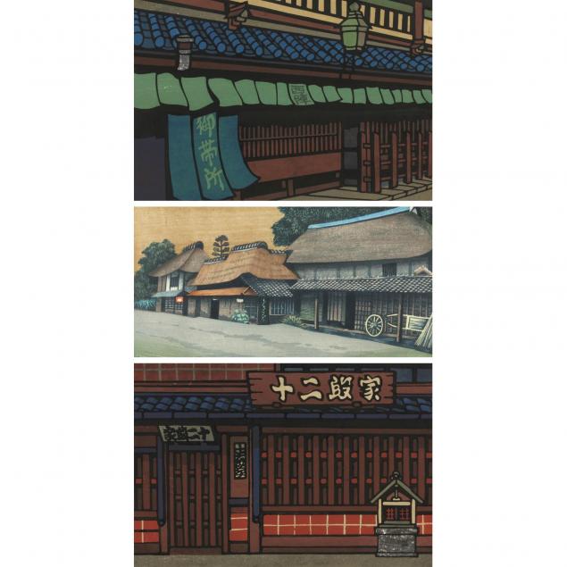 three-architectural-japanese-woodcuts