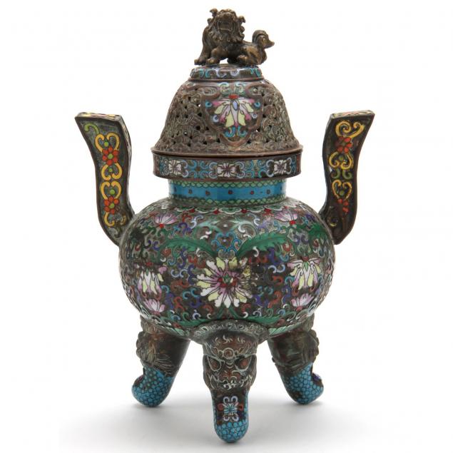 chinese-cloisonne-lidded-censer-qing-dynasty