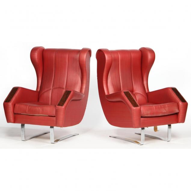 pair-of-modernist-wing-back-chairs