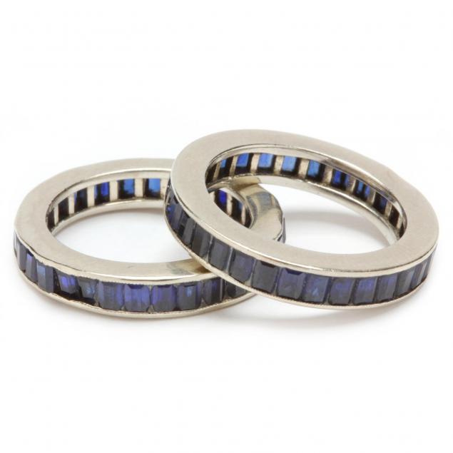 pair-of-14kt-white-gold-sapphire-eternity-bands