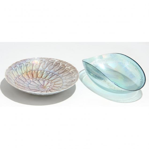 two-substantial-pieces-of-murano-art-glass