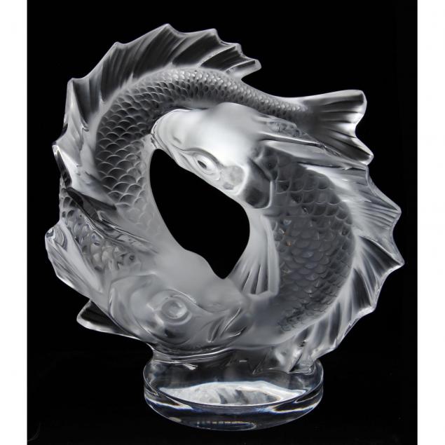 lalique-double-fish-sculpture