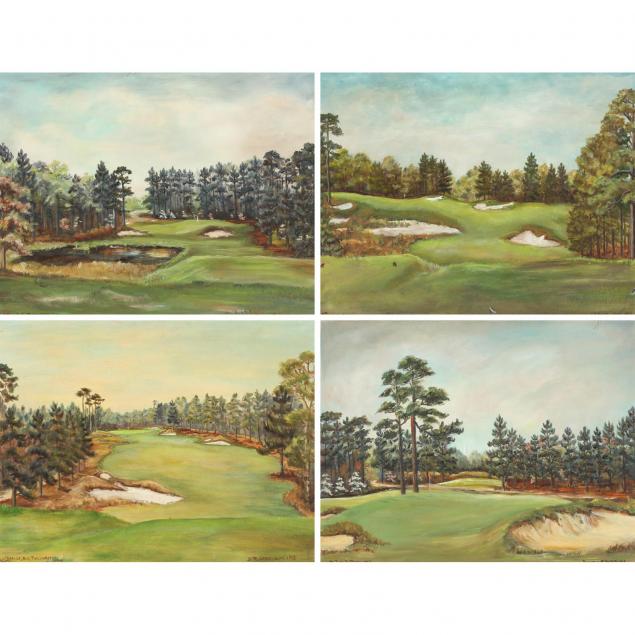 four-pinehurst-golf-course-paintings
