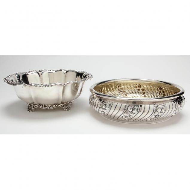 two-antique-american-sterling-silver-bowls