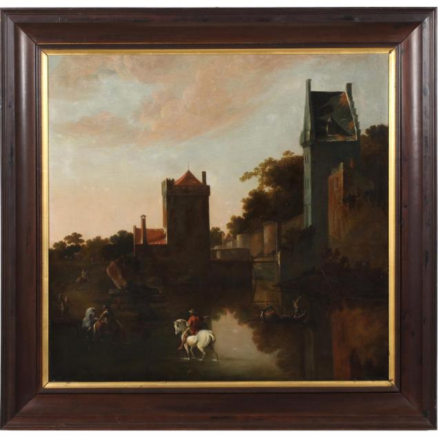 dutch-school-river-landscape-with-walled-town