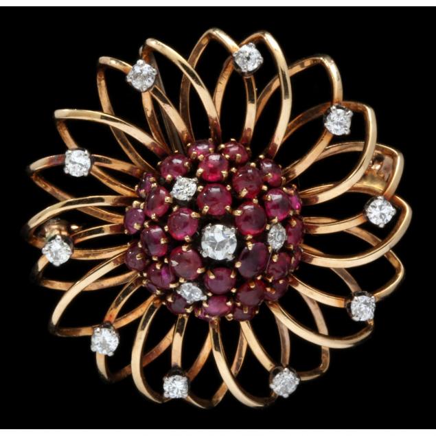 vintage-ruby-and-diamond-circle-brooch-pendant