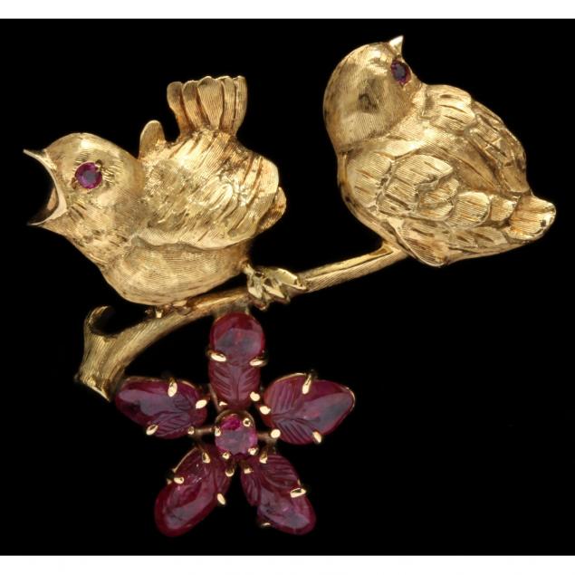 18kt-gold-and-ruby-bird-brooch