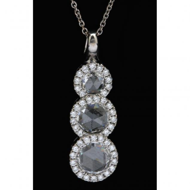 18kt-three-stone-diamond-drop-pendant-necklace