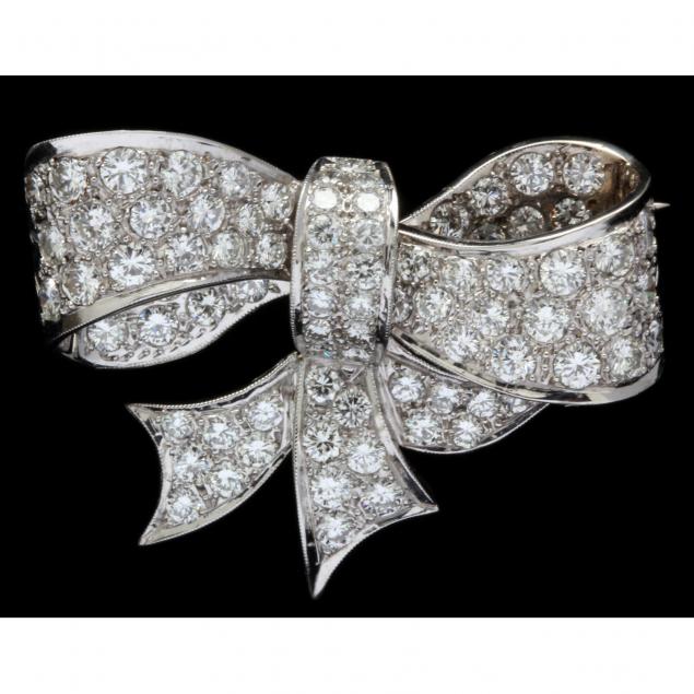 vintage-diamond-bow-knot-brooch