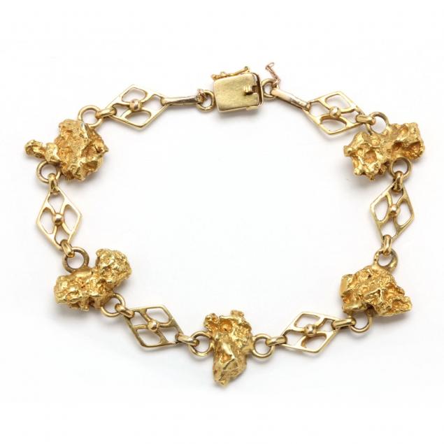 lady-s-gold-nugget-bracelet