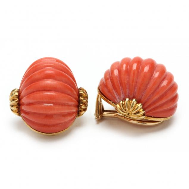gold-and-coral-ear-clips-tiffany-co