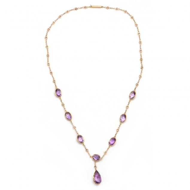 victorian-gold-and-amethyst-pendant-necklace