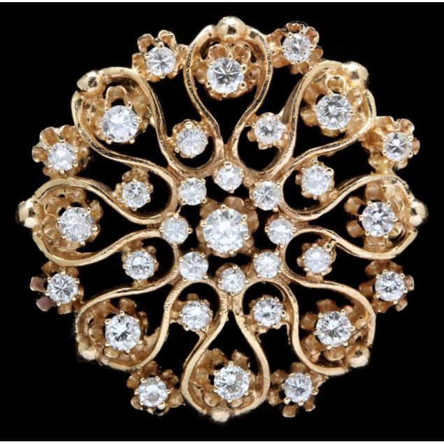 vintage-14kt-gold-and-diamond-brooch-pendant